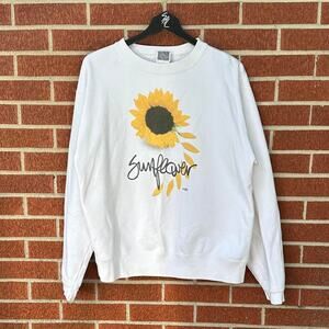 1994 maze sunflower vintage nature crewneck sweatshirt